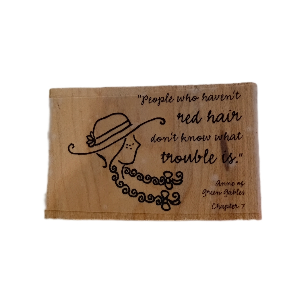 Wooden Home Design Stamp with Quote